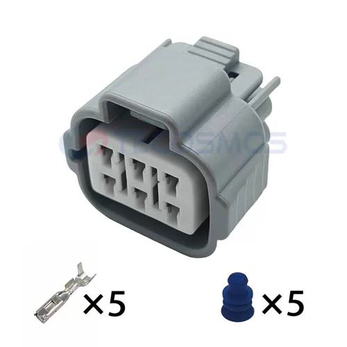 Waterproof Wire Harness Headlight Wiper Water Jet Motor Plug for Car 5-Pin Female 6189-0323 - image 4